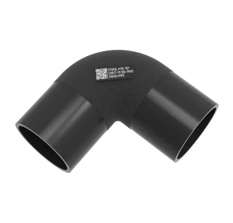 Отвод литой 110 мм сдр17 ПЭ100 90 градусов