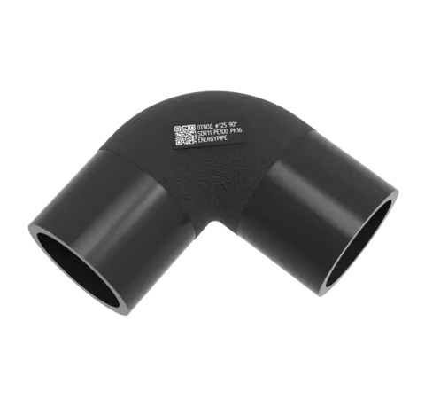 Отвод литой 125 мм сдр11 ПЭ100 90 градусов