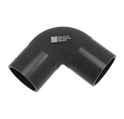 Отвод литой 125 мм сдр17 ПЭ100 90 градусов