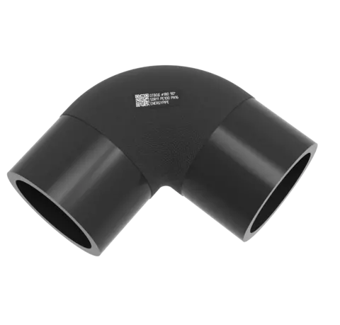 Отвод литой 180 мм сдр11 ПЭ100 90 градусов